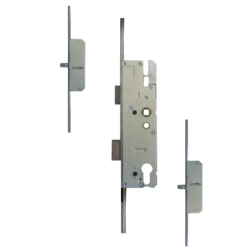 KFV Lever Operated Latch & Deadbolt Long Version - 2 Round Bolt - 40/92 - 16mm Faceplate