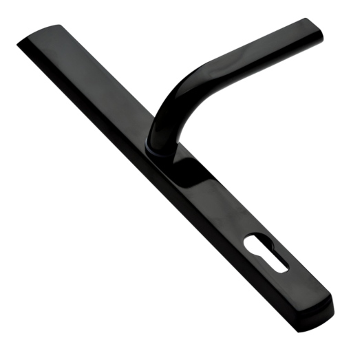 LOXTA 92 Lever/Lever UPVC Furniture - 278mm Backplate - Black