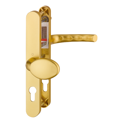 HOPPE UPVC Lever / Moveable Pad Door Furniture 76G/3633N/3623N/1710 - 92mm/62mm Centres Gold