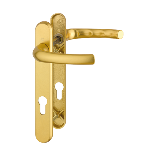 HOPPE Tokyo 92mm UPVC Lever Door Furniture 1710RH/3370N/3360N - 92mm Centres Gold