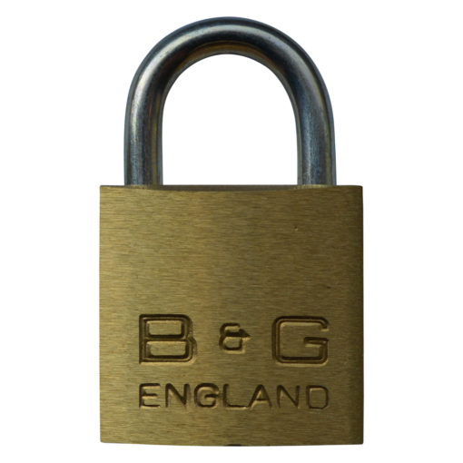 B&G Warded Brass Open Shackle Padlock - Steel Shackle - 32mm KD - D101