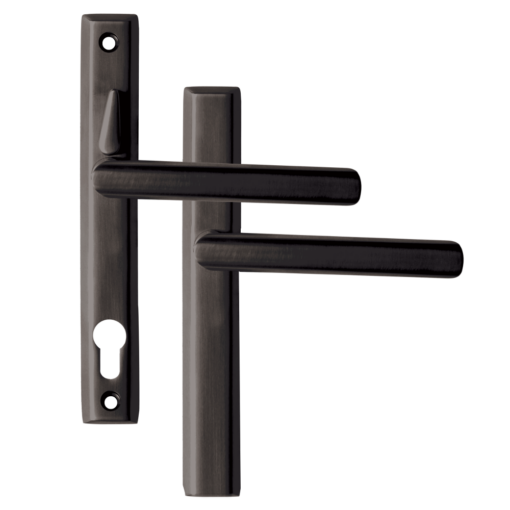 LOXTA Stealth Double Locking Lever Handle (Blank External) - 211mm 92PZ - Polished Black