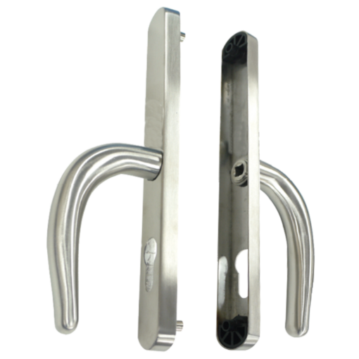 FULLEX Nanocoast Plate Mounted Lever Handle Furniture - Satin Stainless Steel