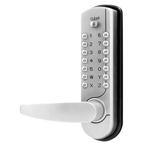 LOCKEY 7100 Lever Handle Digital Lock With Easy Code & 60mm Deadlatch - With 60mm deadlatch