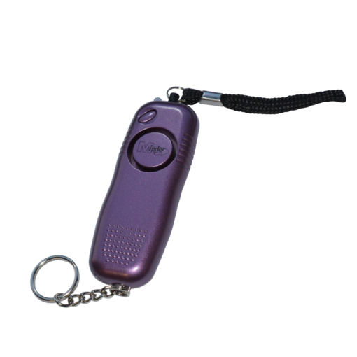 MINDER Mini Pendant Keyring Torch Personal Alarm - Purple