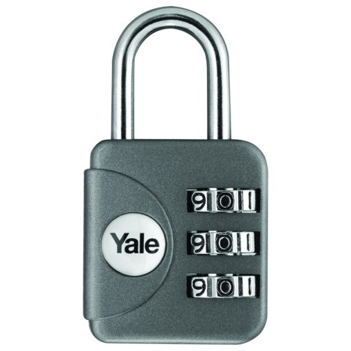 YALE YP1 Open Shackle Combination Padlock - Grey