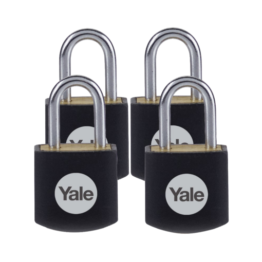 YALE Y110JB Brass Open Shackle Padlock - Pack of 4 - Pack of 4