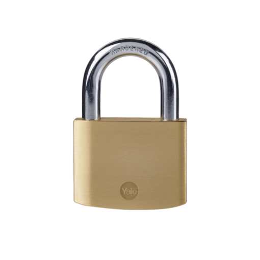 YALE Y110B Brass Open Shackle Padlock - 60mm Single Keyed To Differ