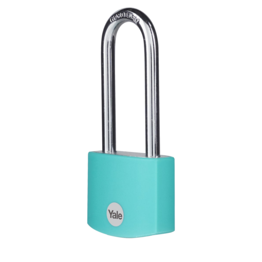 YALE YE3B Aluminium Long Shackle Padlock - Teal