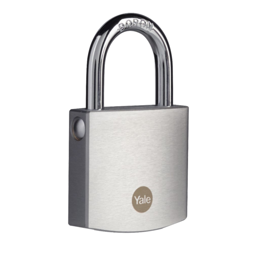 YALE Y120B Brass Padlock With Chrome Finish - 50mm