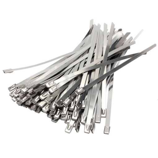 HAYDON MARKETING Stainless Steel Cable Ties 100 Pack - 200mm x 4.6mm