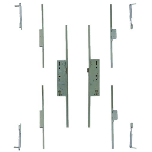 FULLEX Crimebeater Direct Fit Double Door Set 45/92 Latch & Deadbolt 2 Hook - Split Spindle - 45/92 Double door set