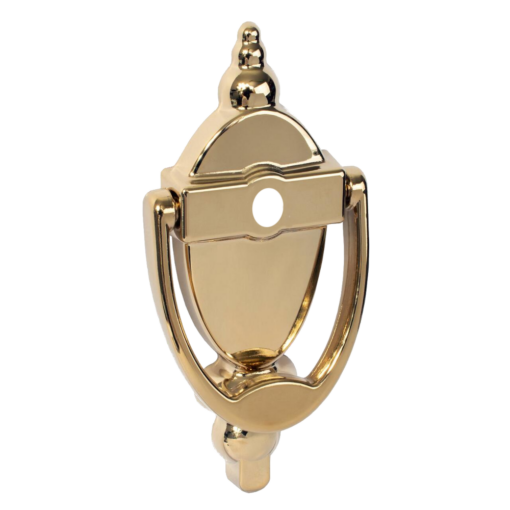 AVOCET Affinity Traditional Victorian Urn Door Knocker With Cut For Viewer - Gold