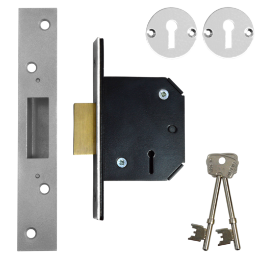 WILLENHALL LOCKS M1 5 Lever Deadlock - 64mm SC KD Boxed