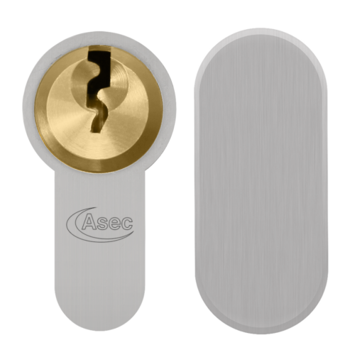 ASEC Vital 6 Pin Key & Turn Euro Dual Finish Snap Resistant Cylinder - 60mm 30/30T (25/10/25T)