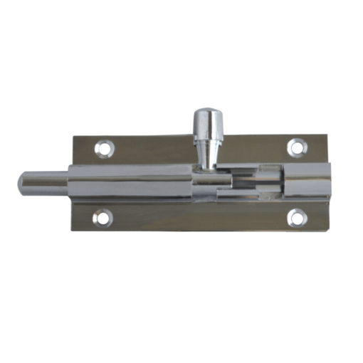 ASEC VITAL Chrome 25mm Wide Straight Barrel Bolt - 63mm